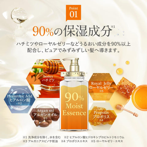 &honey Deep Moist Treatment 2.0 (Japanese Honey Hair Conditioner) 445g